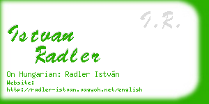 istvan radler business card