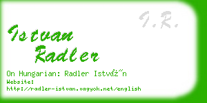 istvan radler business card